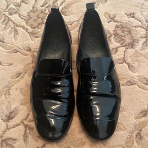 Hermes men’s black patent tuxedo size 41.5 shoes